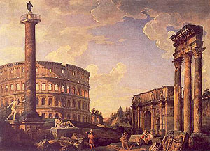 Джованни Паоло Паннини. Римское каприччо. 1734.